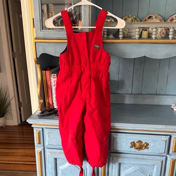L.L. Bean Other - L.L. Bean Bright Red Kids Snow Overalls